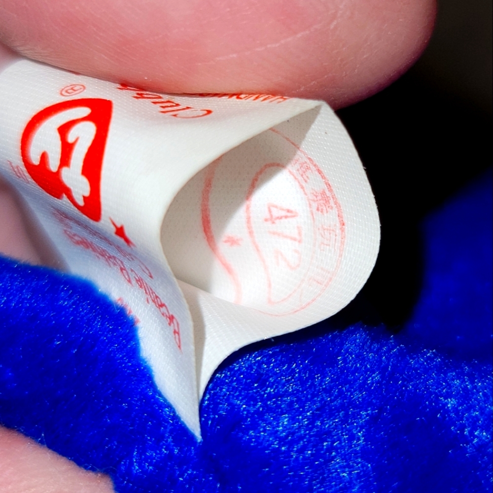 Ty Beanie Babies Clubby Mint Condition P.E Pellets Rare Stamp Error #472 NWT - Picture 11 of 14